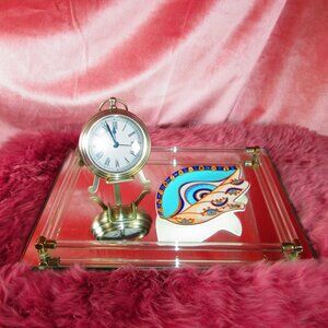 Pottery Barn Metal Desk Clock